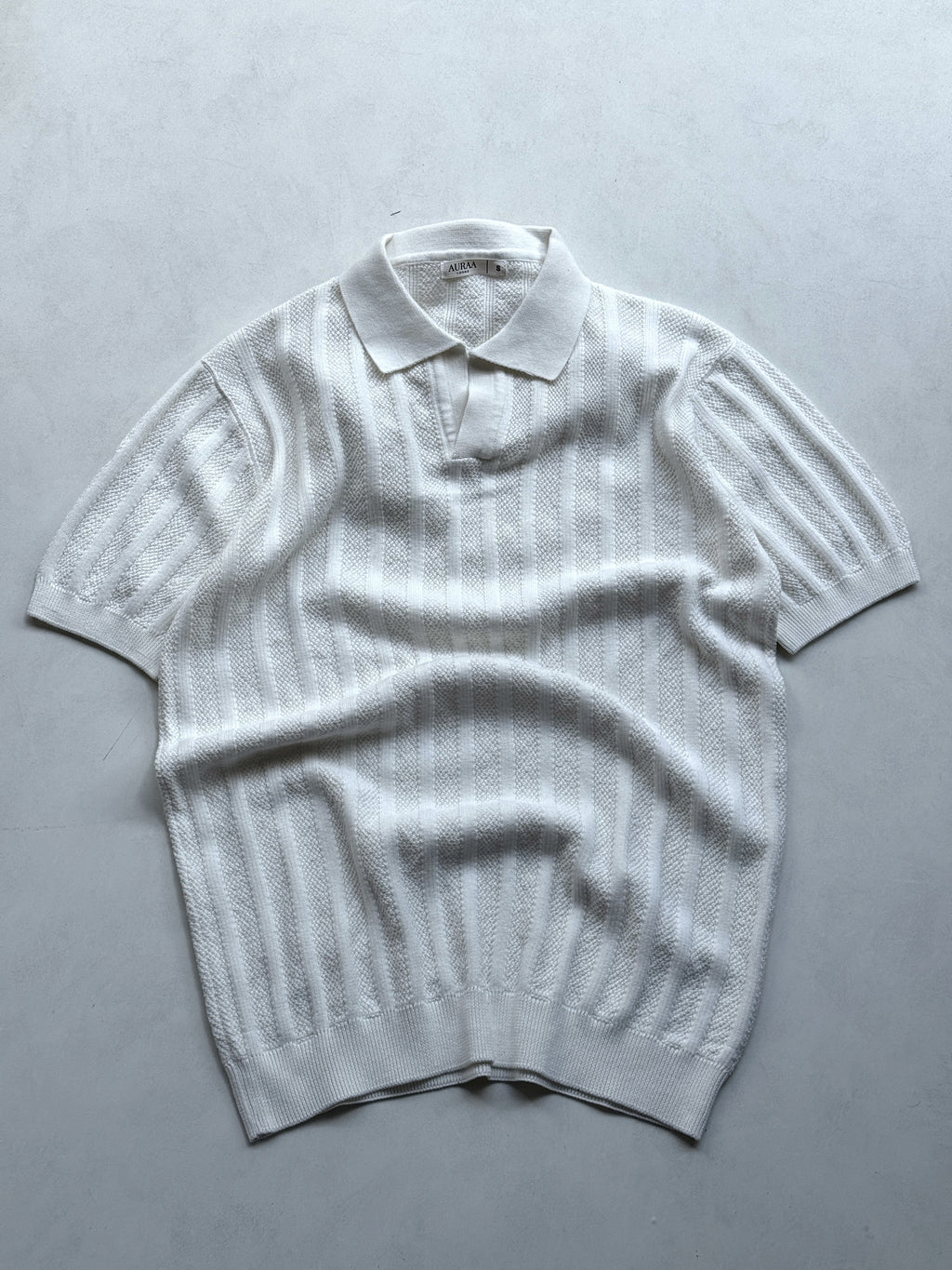 Legacy Knit Polo - White