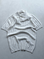 Legacy Knit Polo - White