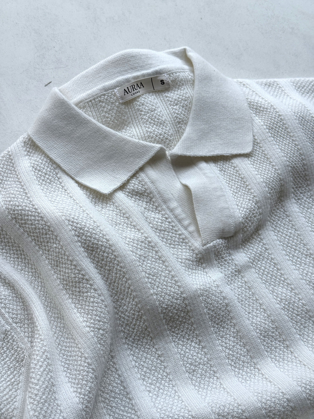 Legacy Knit Polo - White
