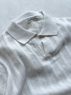 Legacy Knit Polo - White