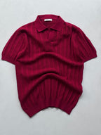 Legacy Knit Polo - Crimson Red