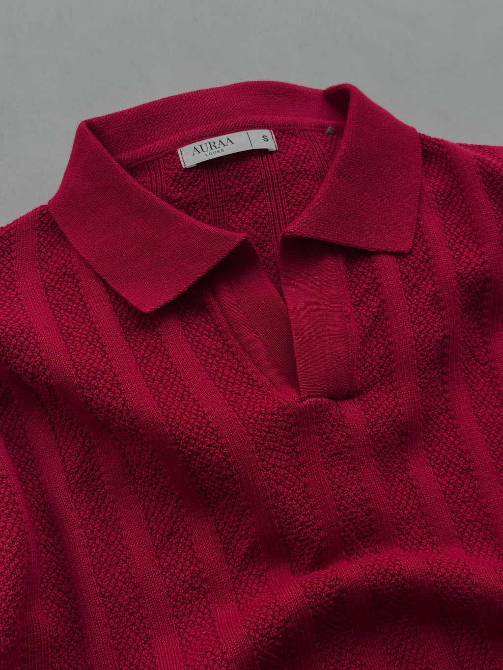 Legacy Knit Polo - Crimson Red