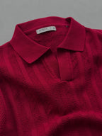 Legacy Knit Polo - Crimson Red