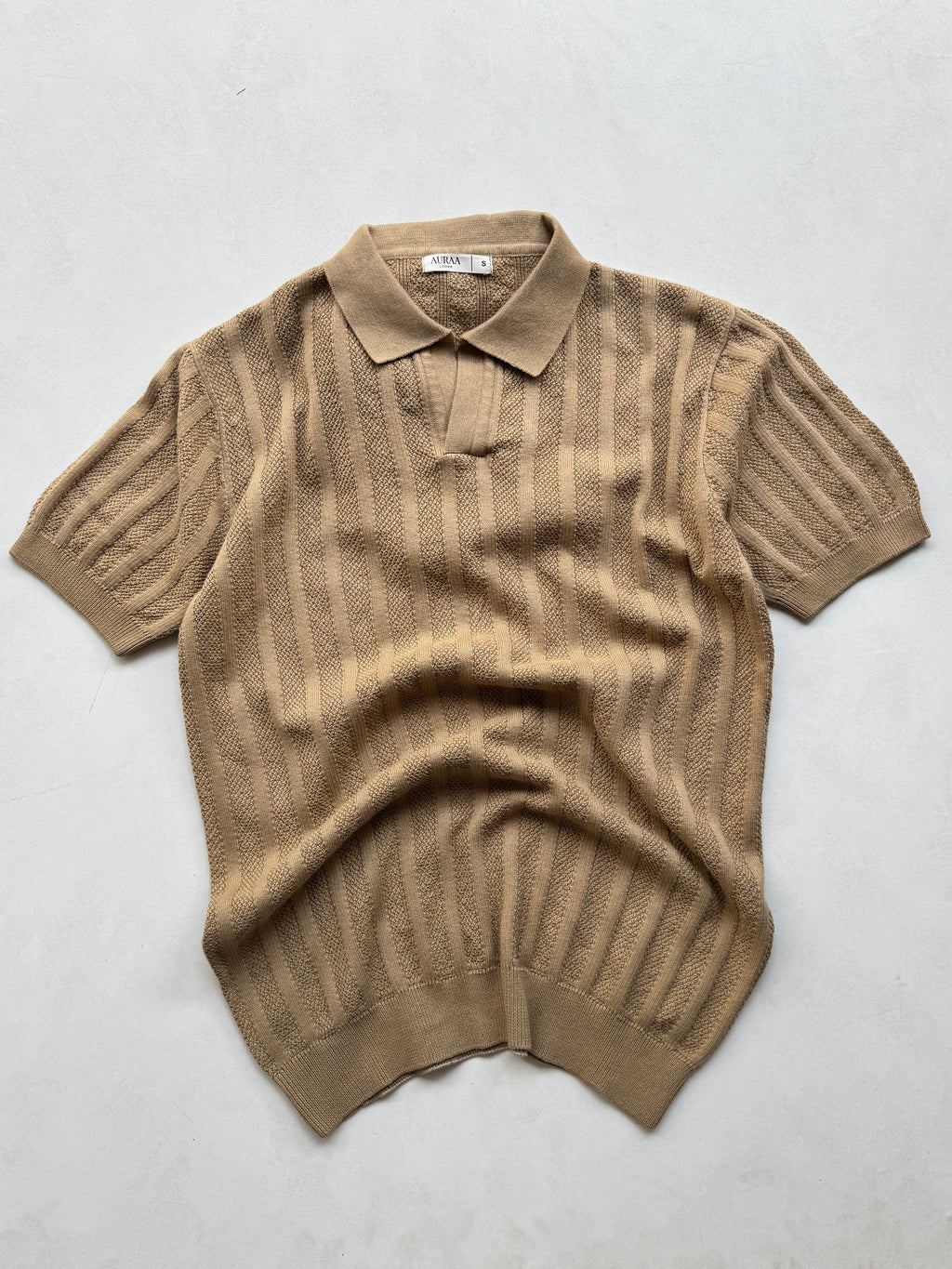 Legacy Knit Polo - Sand Beige