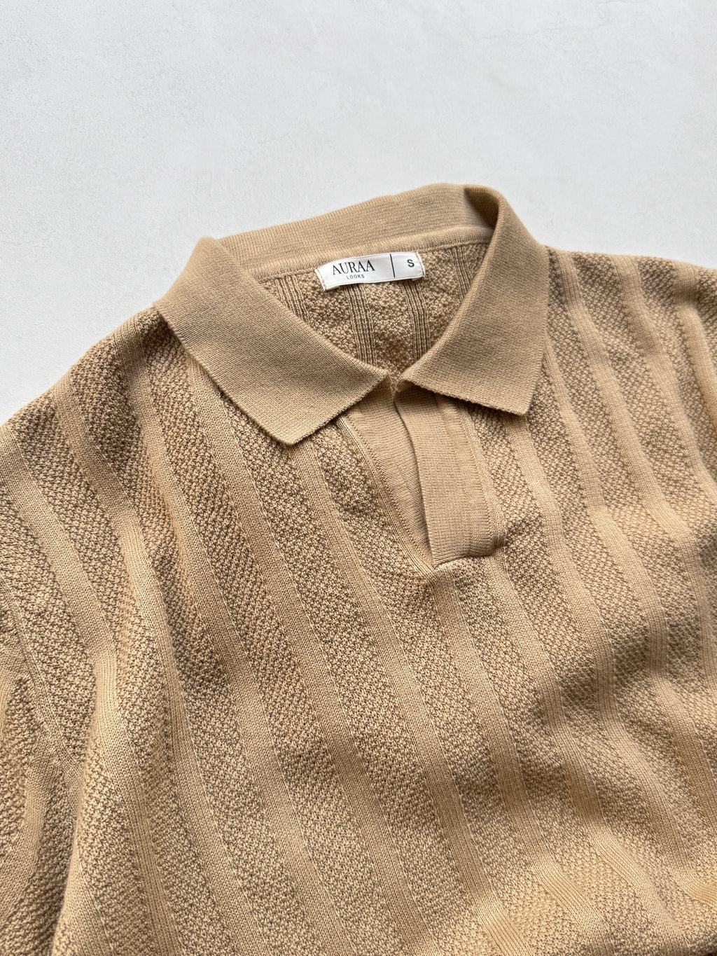 Legacy Knit Polo - Sand Beige
