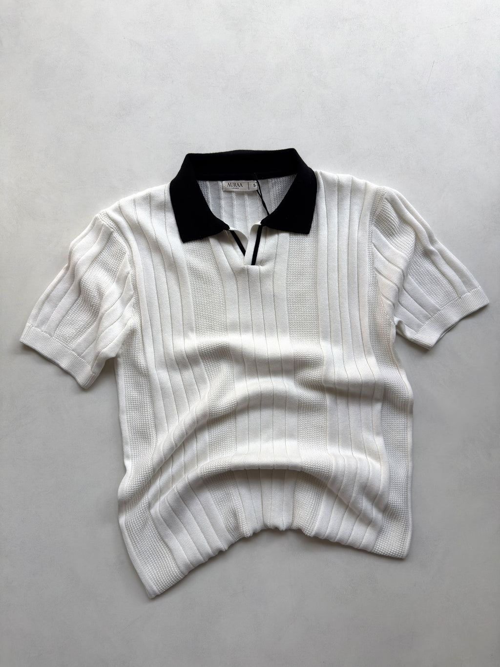 Signature Knit Polo -  Ivory