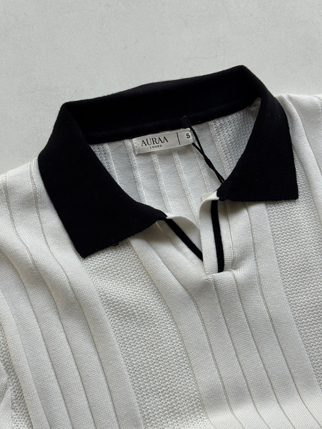 Signature Knit Polo -  Ivory