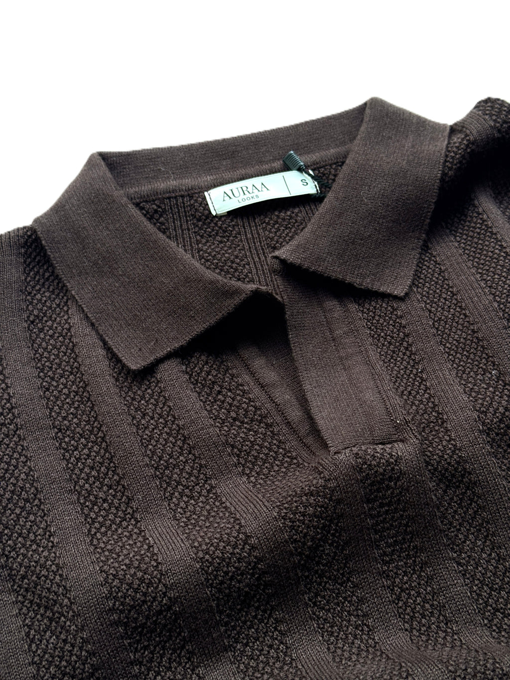 Legacy Knit Polo - Mocha Brown
