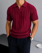 Legacy Knit Polo - Crimson Red