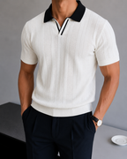Signature Knit Polo -  Ivory