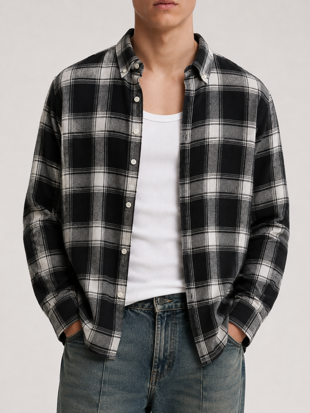Signature Flannel Shirt - Black