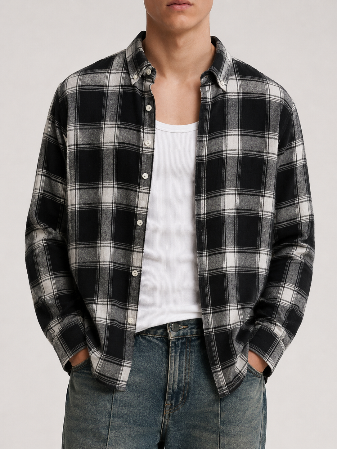 Signature Flannel Shirt - Black