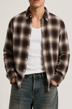 Signature Flannel Shirt - Espresso Brown