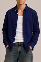 Signature Oxford Shirt - Navy Blue