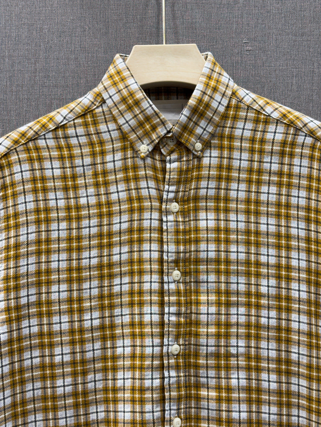 Select Flannel Shirt - Mustard Check