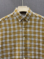 Select Flannel Shirt - Mustard Check