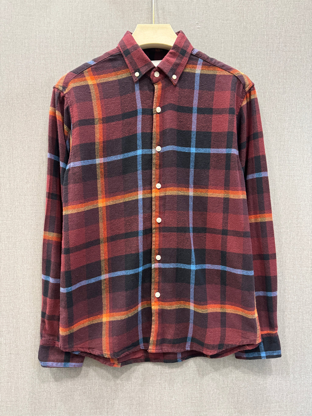 Core Flannel Shirt - Wine Check