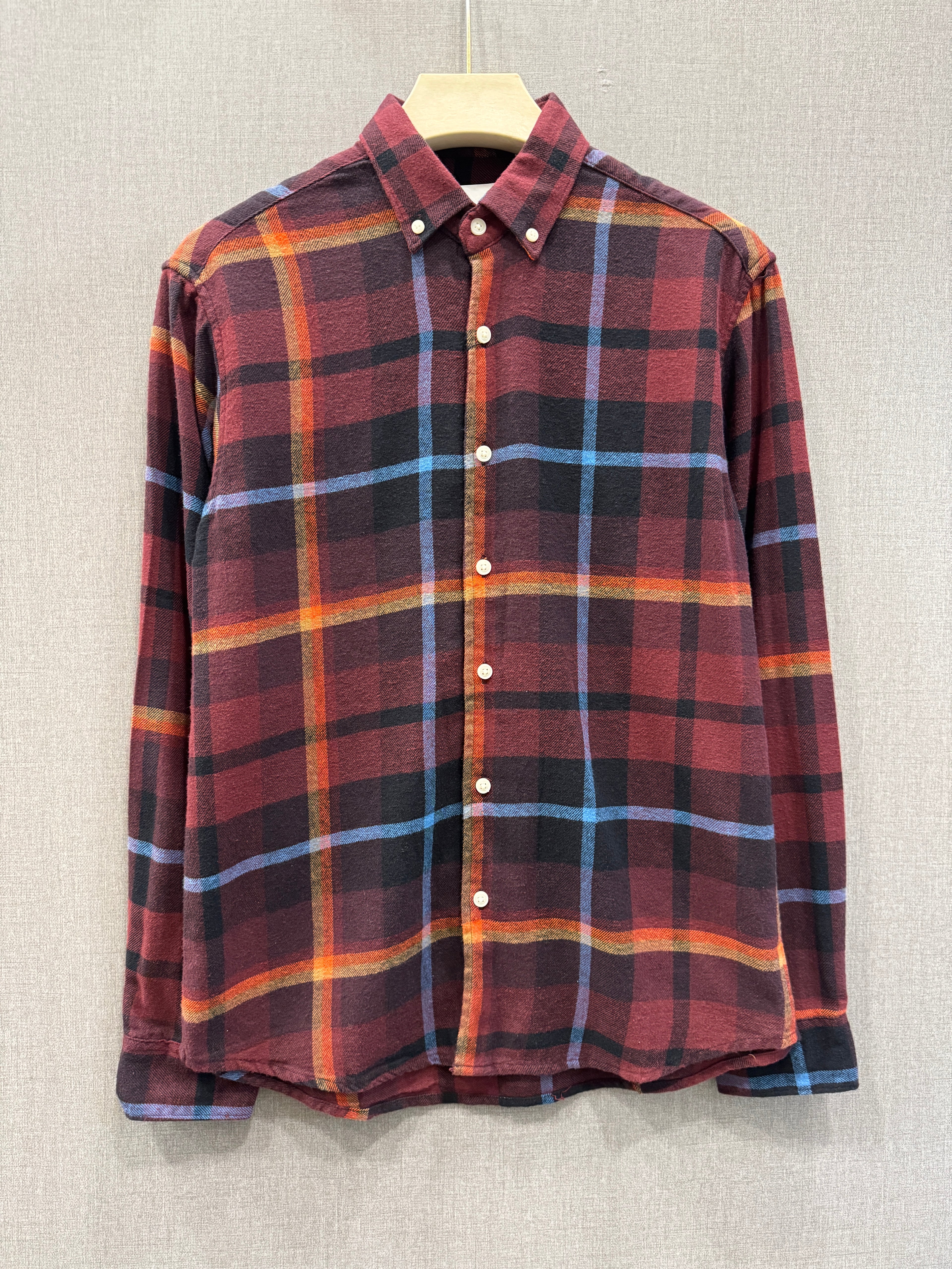 Core Flannel Shirt - Wine Check