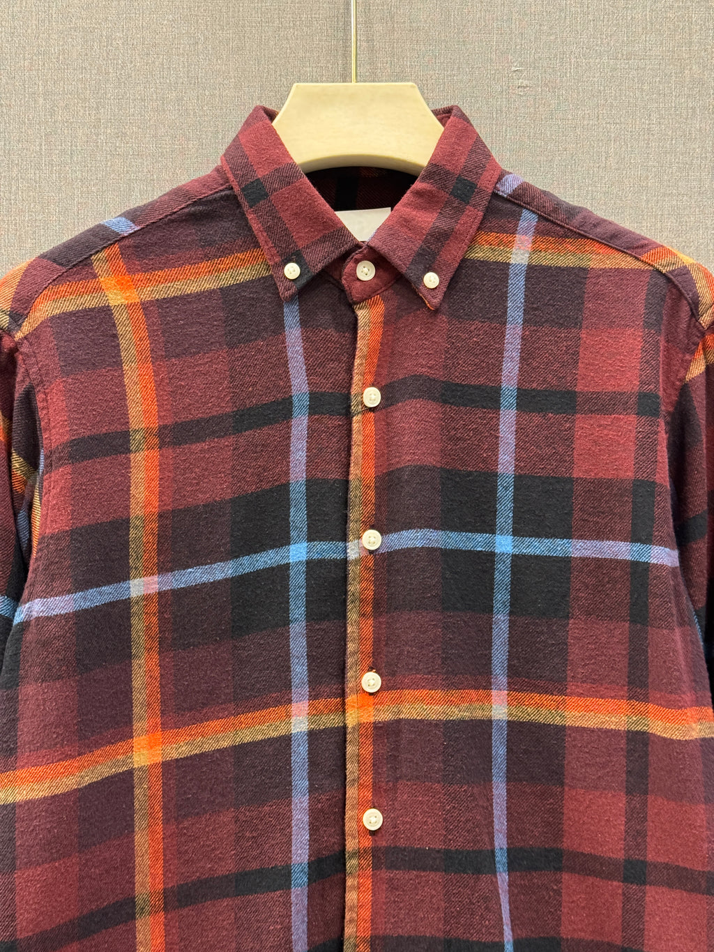 Core Flannel Shirt - Wine Check