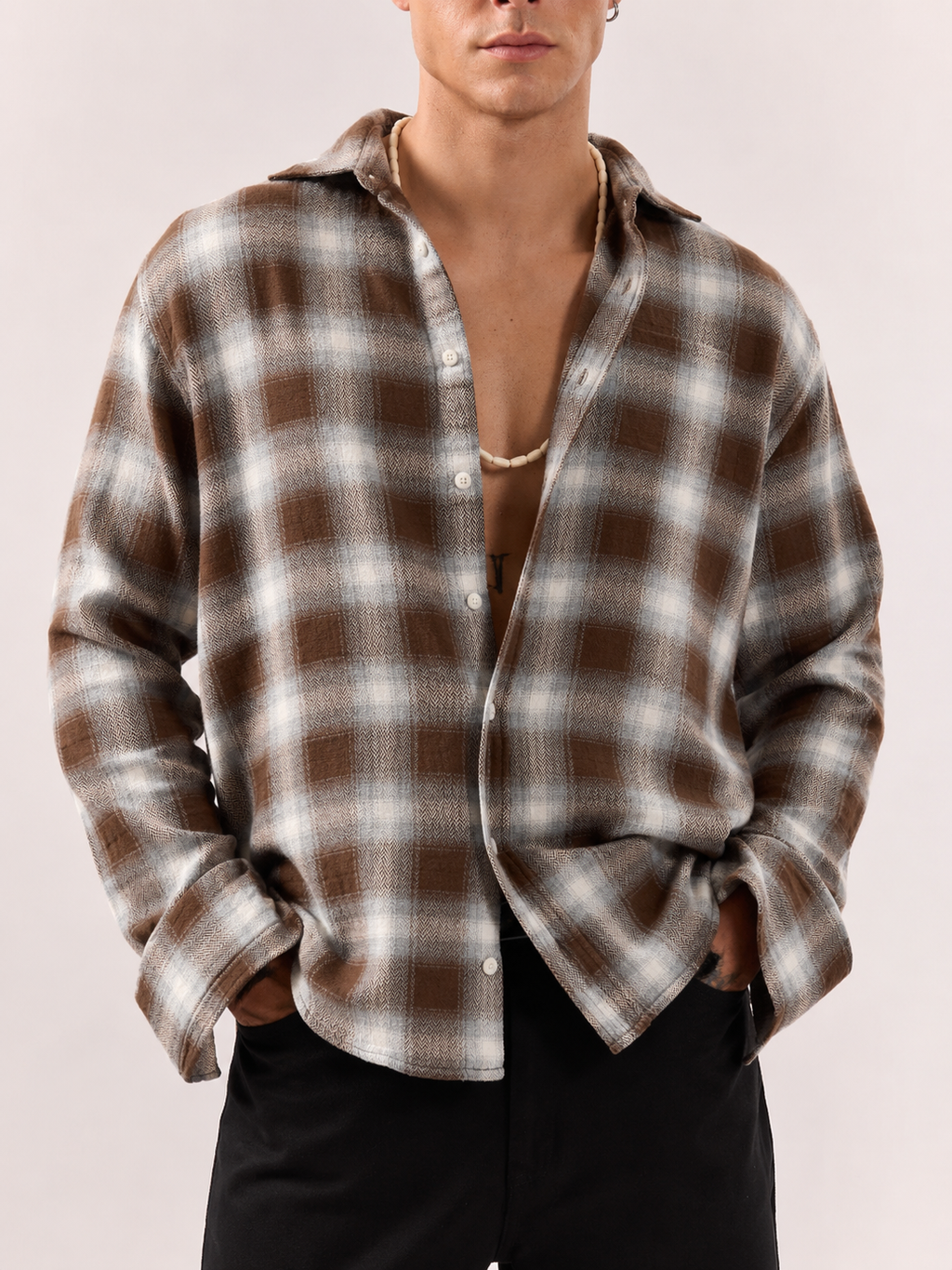 Core Flannel Shirt - Mocha Brown