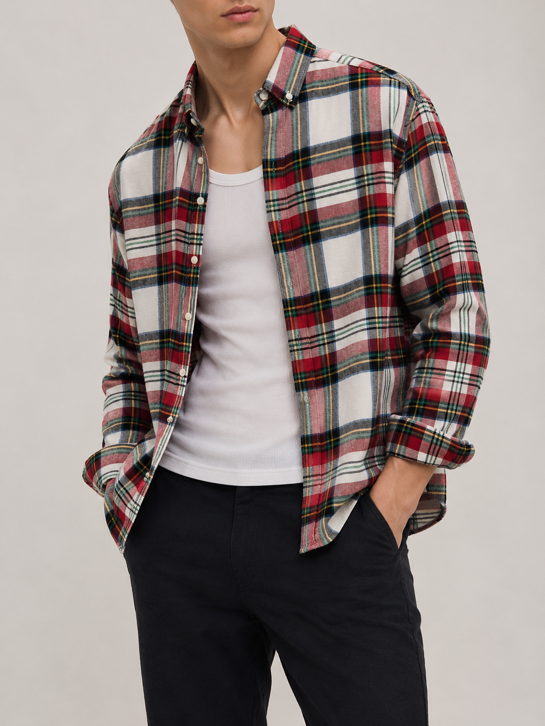 Core Flannel Shirt - Red Tartan