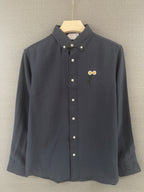 Daisy Embroidered Shirt - Charcoal Grey