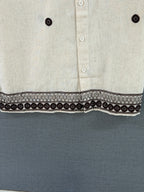 Linen Embroidered Camp Collar Shirt