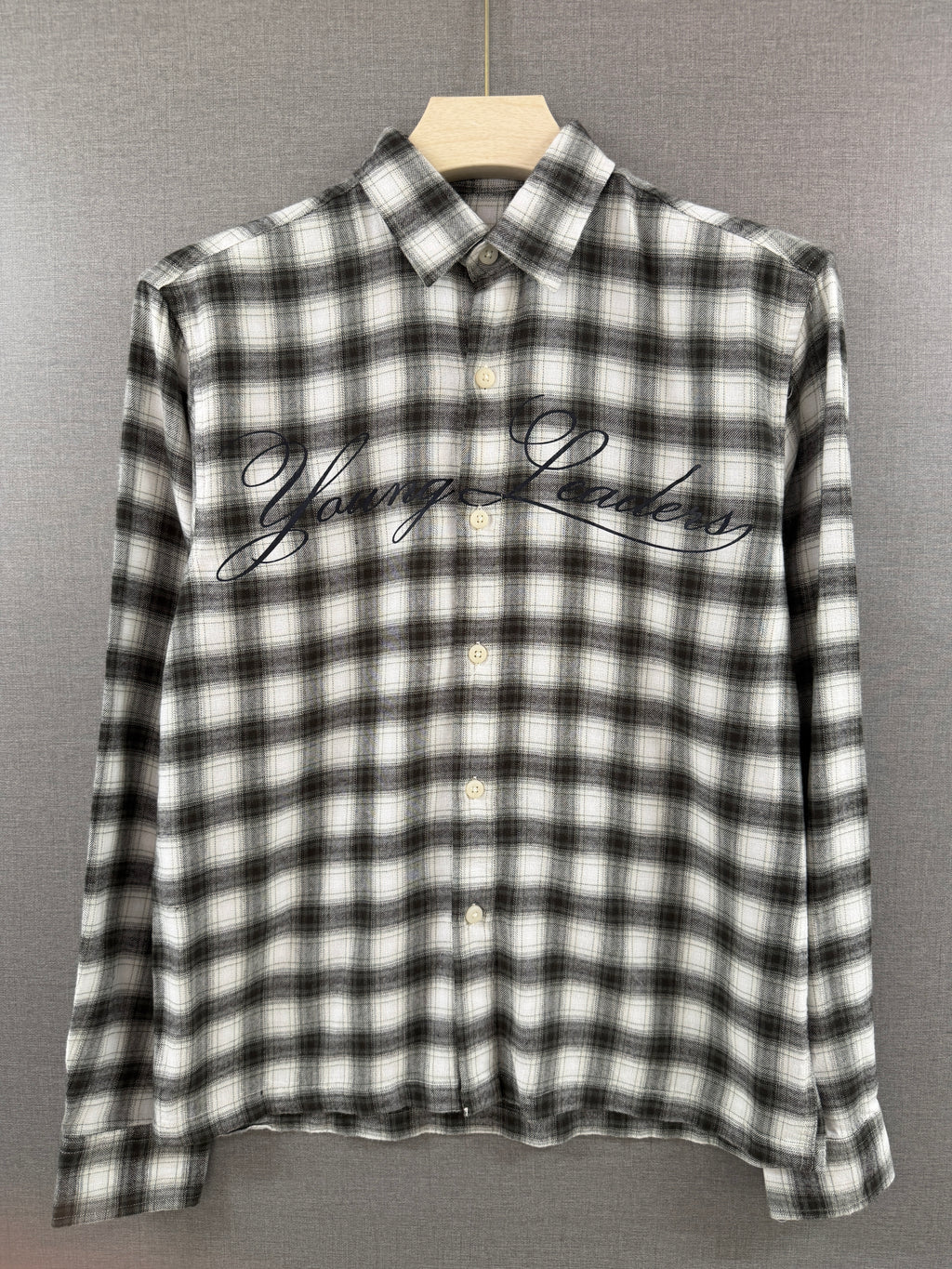Young Leaders Flannel Shirt - Black & White