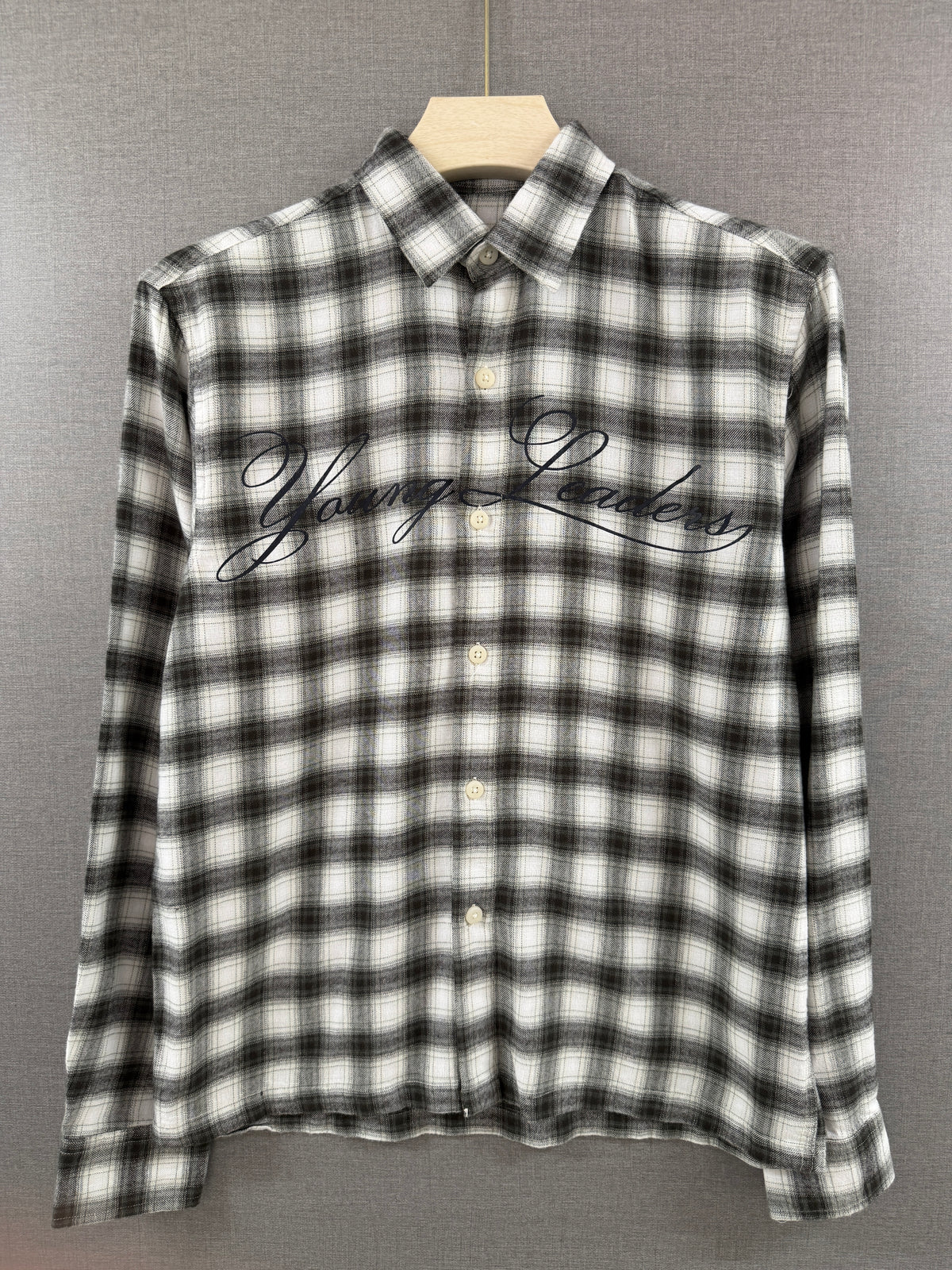Young Leaders Flannel Shirt - Black & White