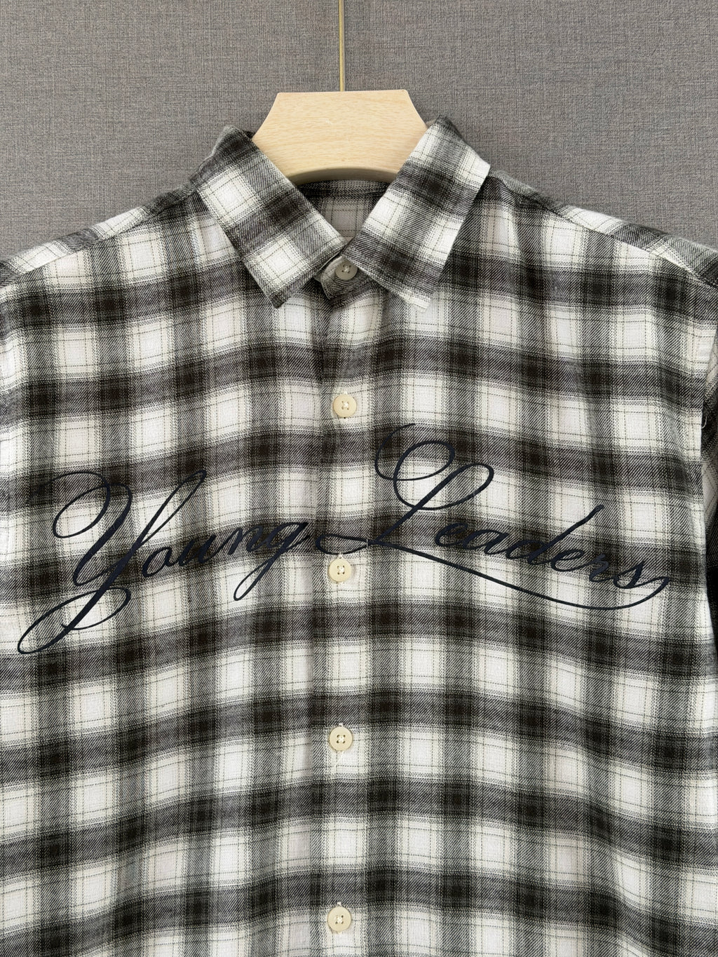 Young Leaders Flannel Shirt - Black & White