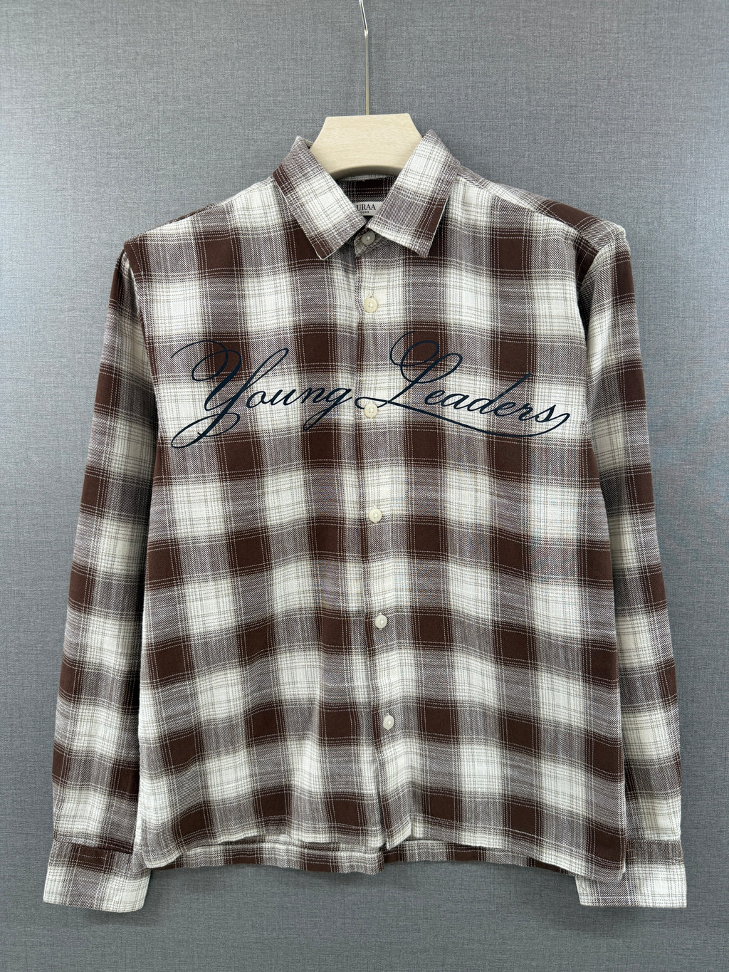 Young Leaders Flannel Shirt - Brown & Cream