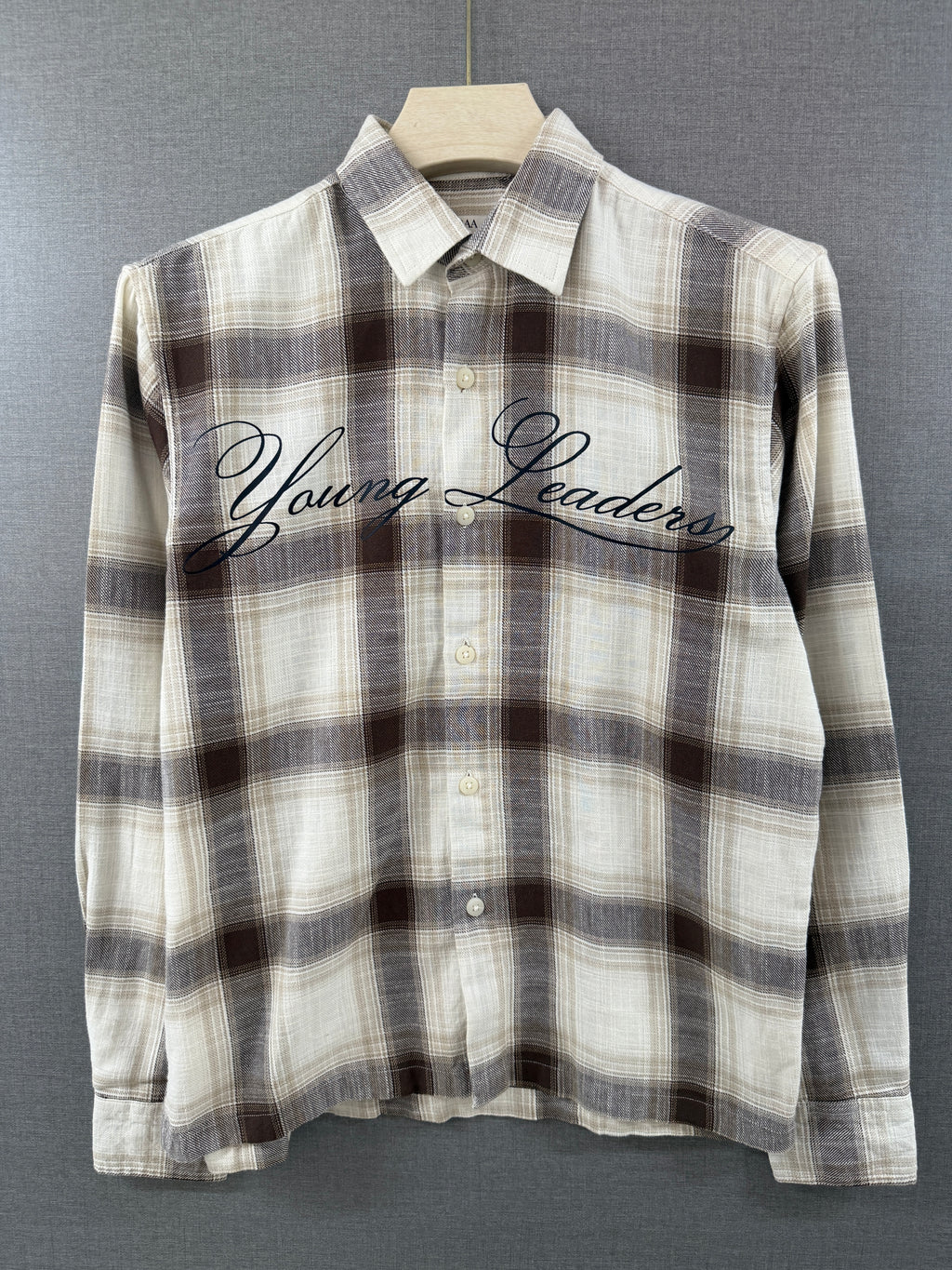 Young Leaders Flannel Shirt - Brown & Cream