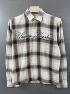 Young Leaders Flannel Shirt - Brown & Cream