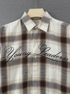 Young Leaders Flannel Shirt - Brown & Cream
