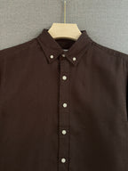Linen Shirt - Dark Brown