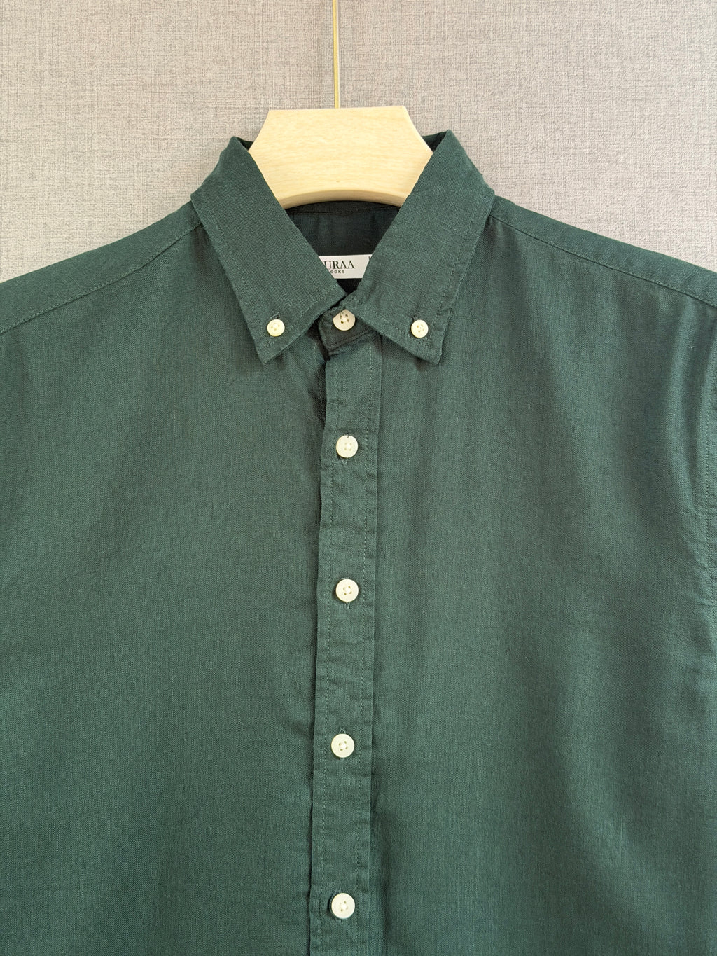 Linen Shirt - Forest Green