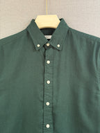 Linen Shirt - Forest Green