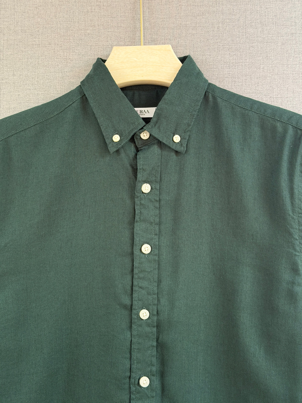 Linen Shirt - Forest Green