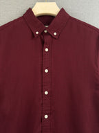 Linen Shirt - Burgundy
