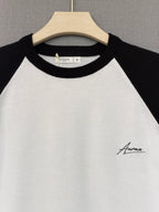 Classic Raglan Tee - Black & White
