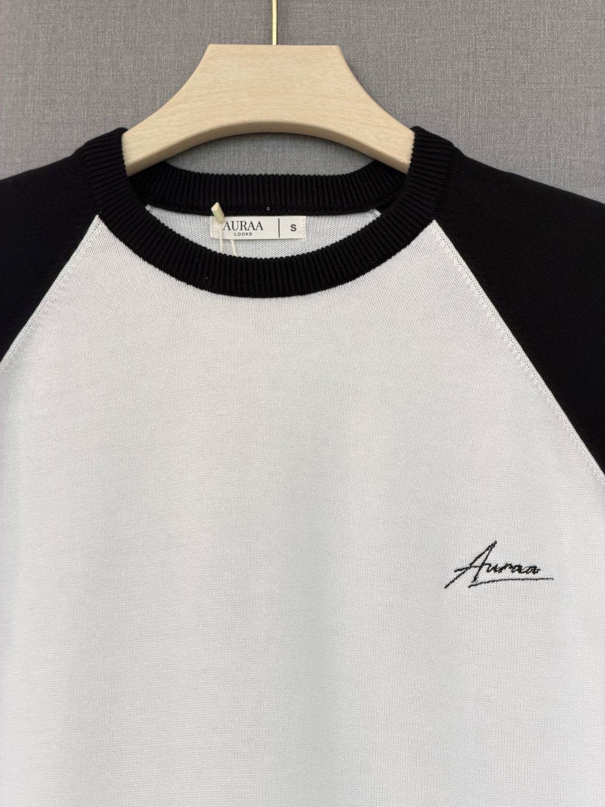 Classic Raglan Tee - Black & White