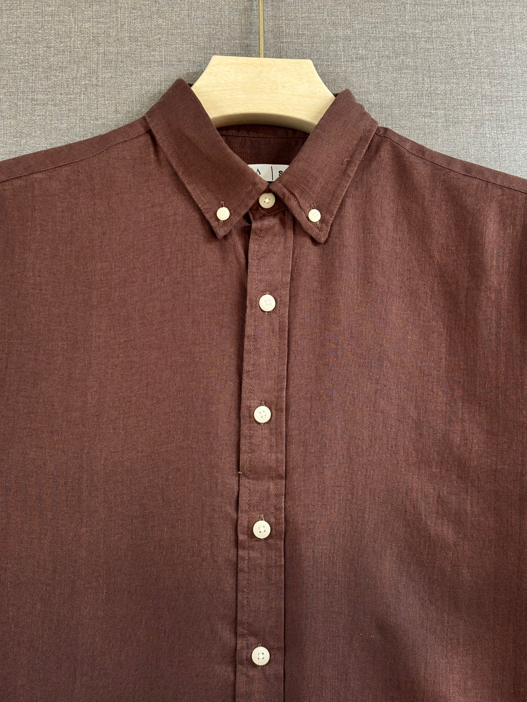 Linen Shirt - Chocolate Brown