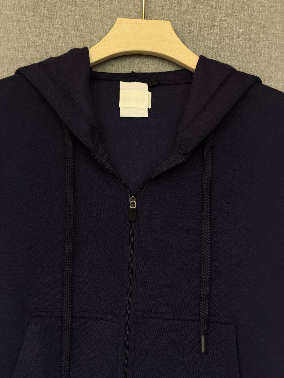 Oversized Zip Up Hoodie - Navy Blue