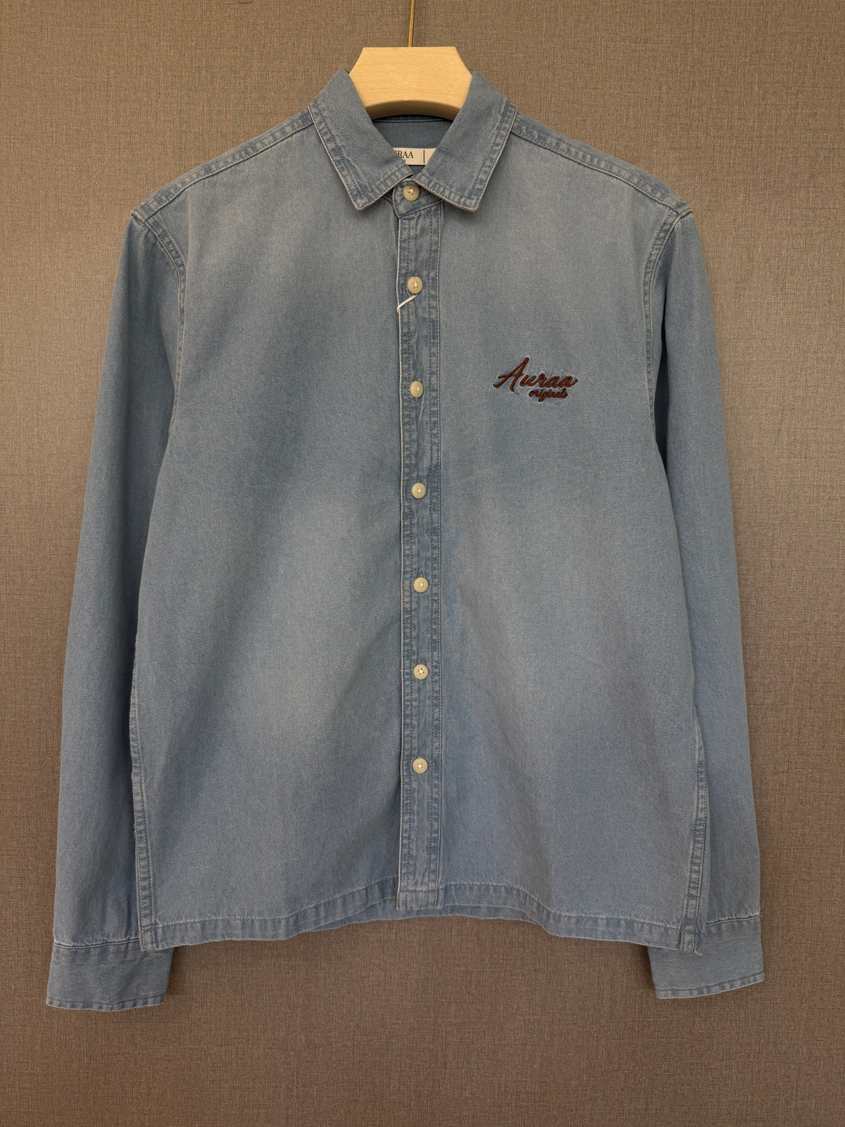 Washed Denim Shirt - Light Blue