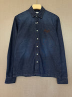 Dark Wash Denim Shirt - Navy Blue