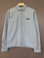 Light Wash Denim Shirt - Ice Blue