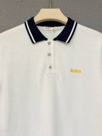 Textured Polo T Shirt - White