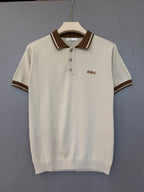 Textured Polo T Shirt - Beige