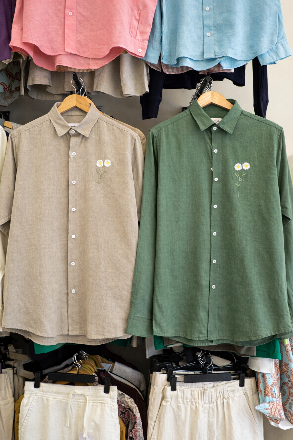 Embroidery Linen Shirt