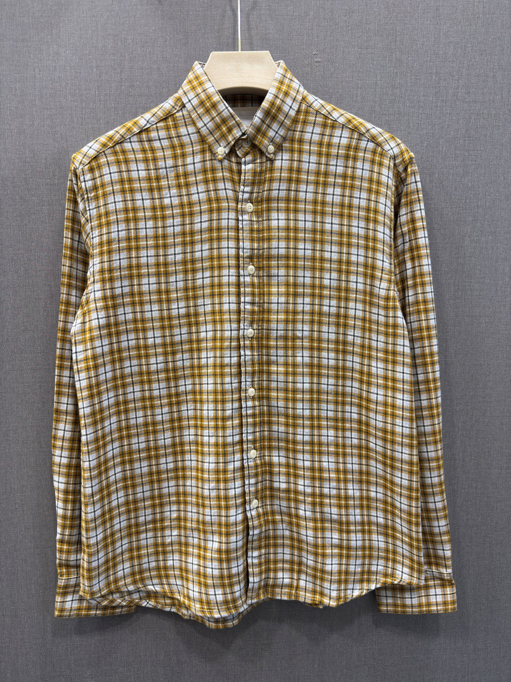 Select Flannel Shirt - Mustard Check